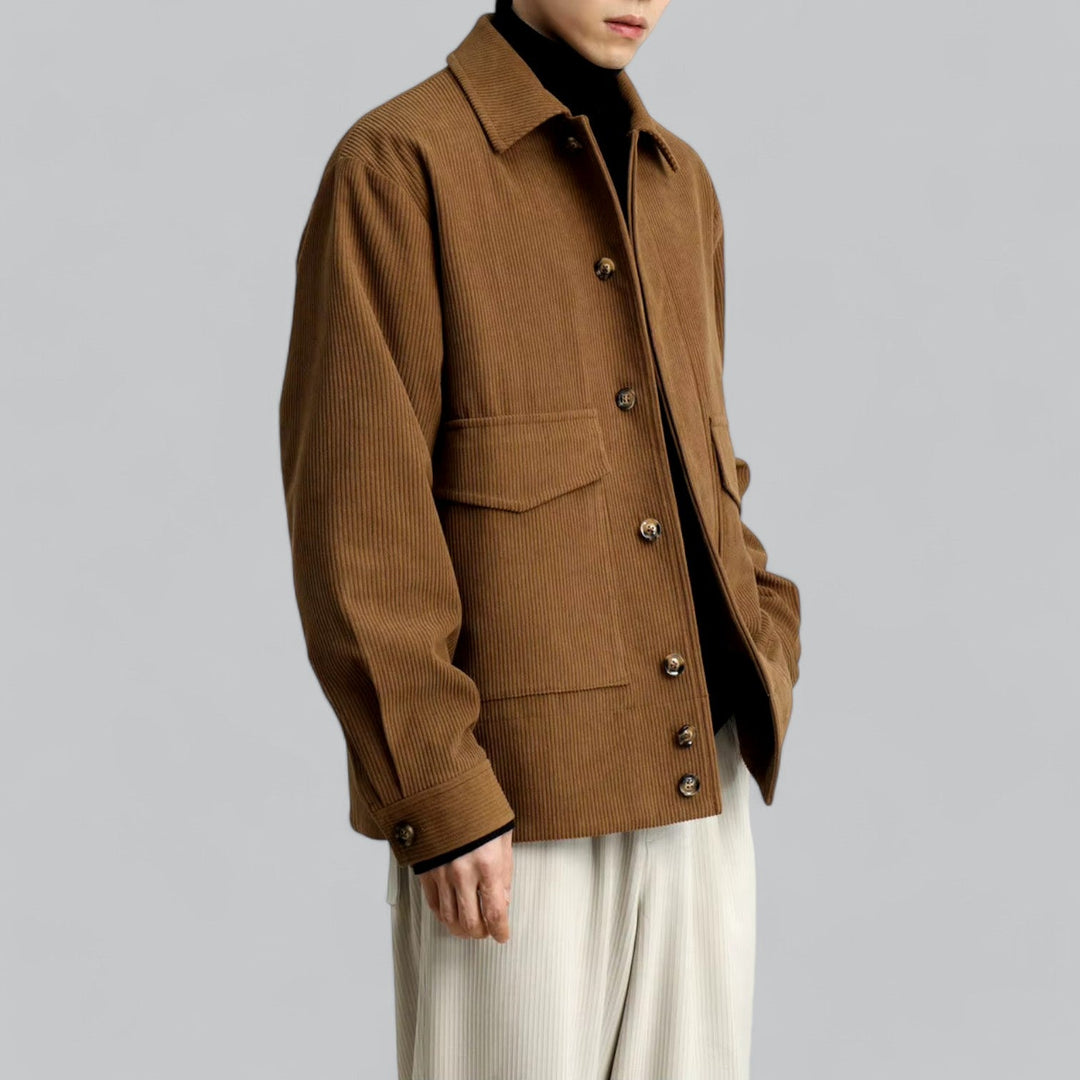 Drune | Vielseitige Knopfschluss Winterjacke