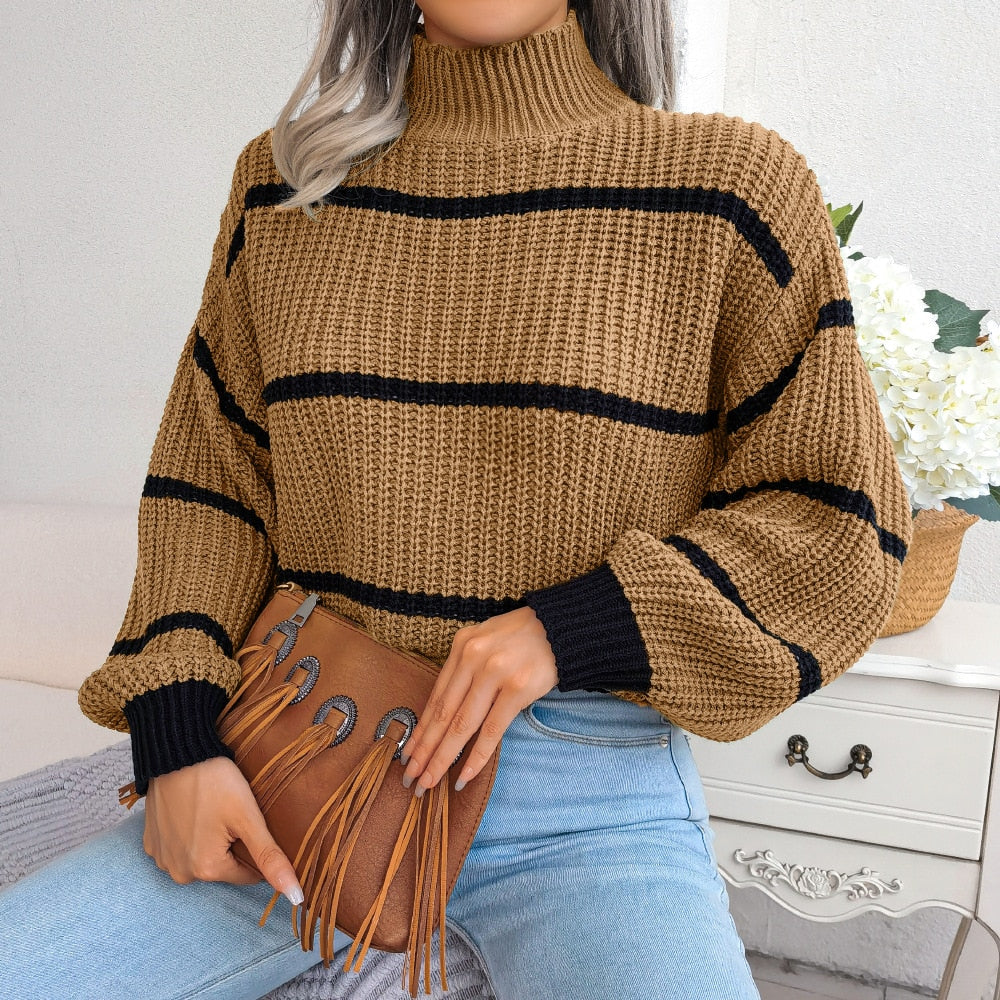 Drune | Lässiger Gestreifter Pullover