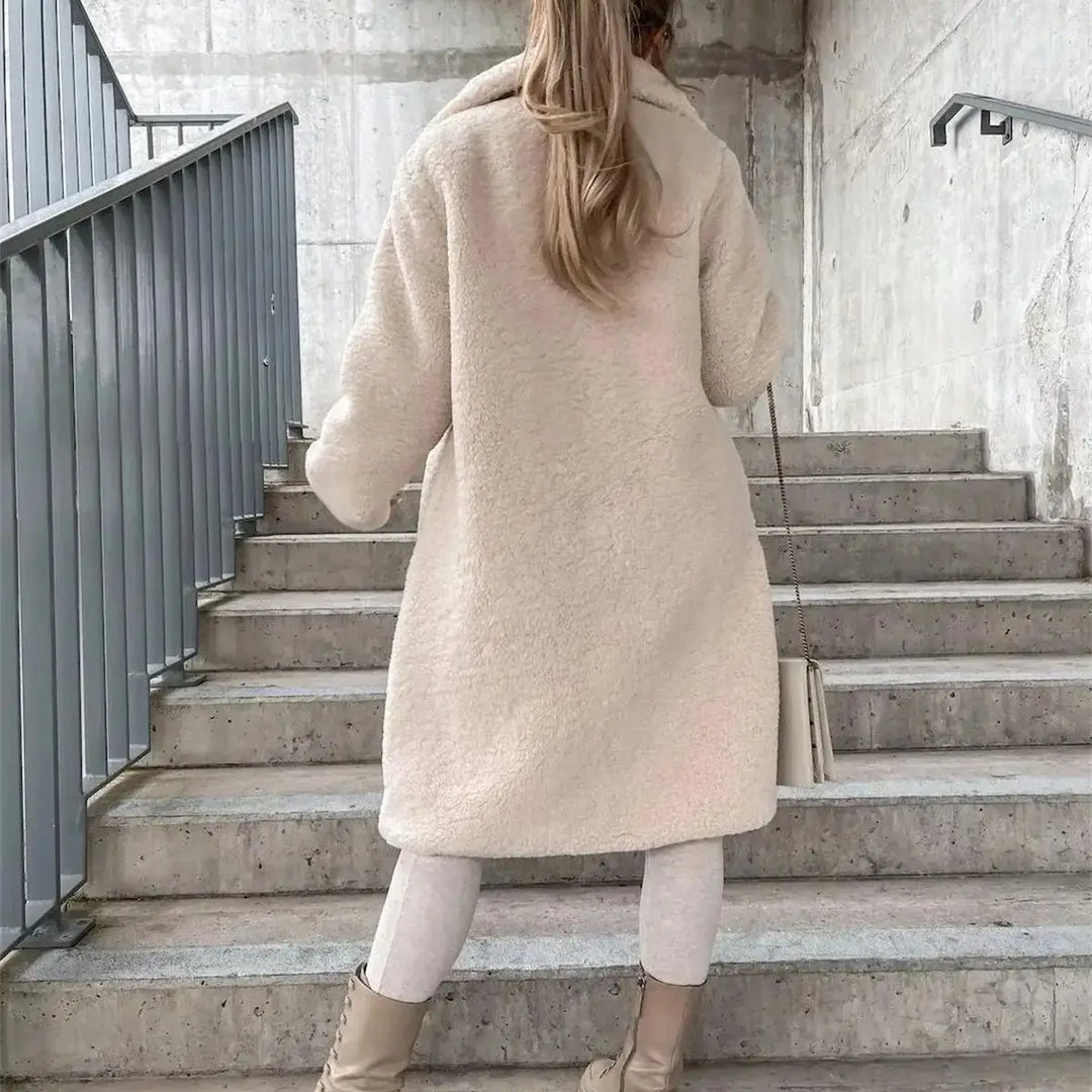 Drune | Lange Jacke mit Weichem und Strukturiertem Druck
