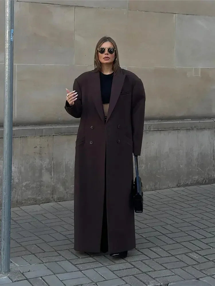 Drune | lange zweireihige Winterjacke