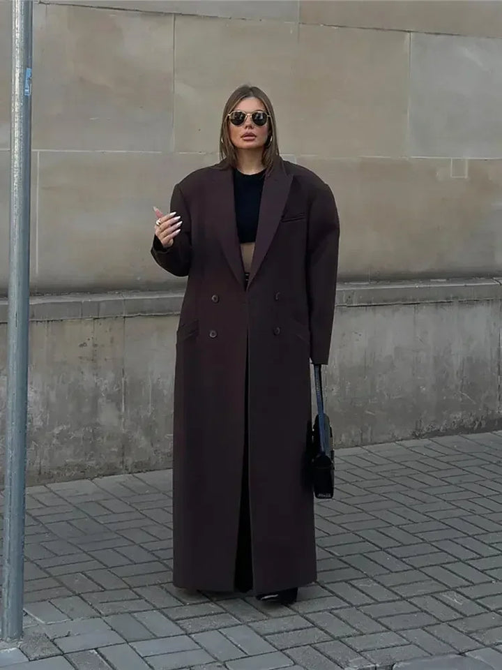 Drune | lange zweireihige Winterjacke