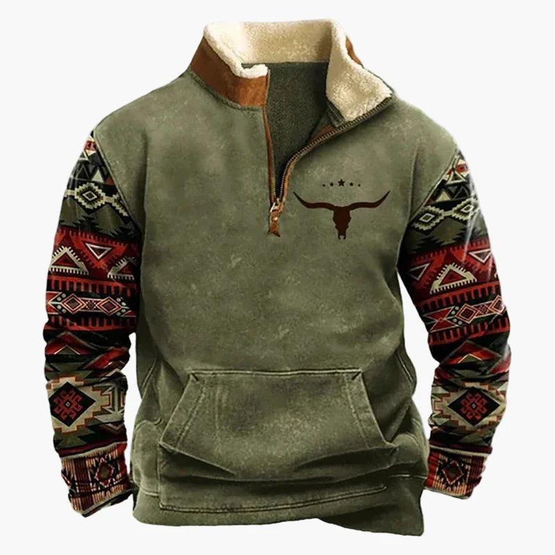Drune | Wild West Vintage Pullover - Stilvoller Freizeit-Sweater mit Western-Charme