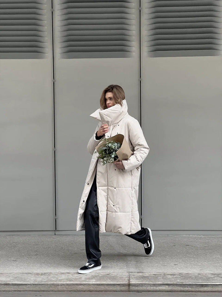 Drune | Eleganter Wintermantel mit breitem Kragen