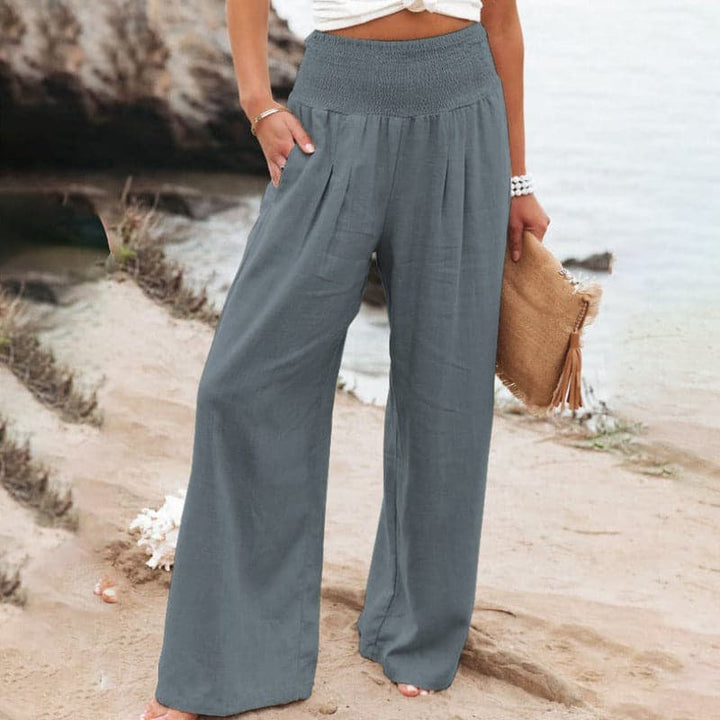 Drune | Lässige weite Leinenhose für Frauen