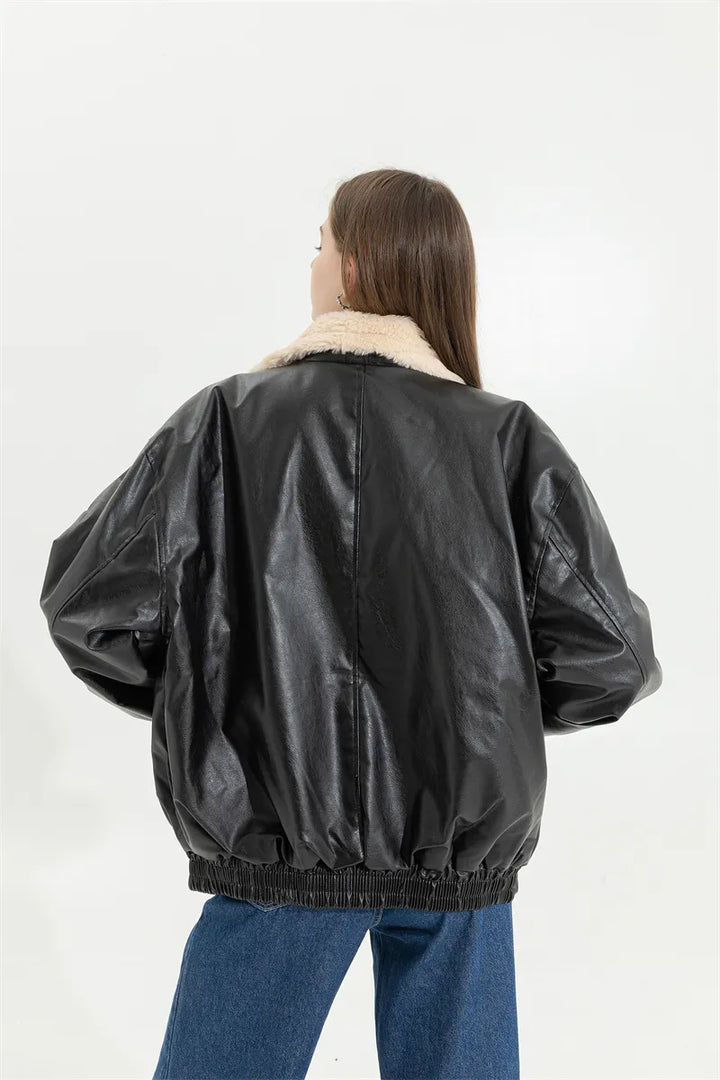 Drune | Leder Winterjacke - Vintage & Stilvoll