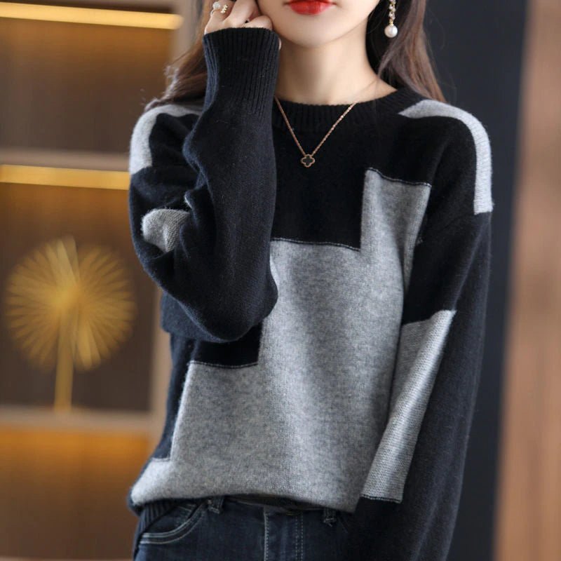 Drune - Gestrickter Freizeitpullover - Damen Gemütlicher Strickpullover
