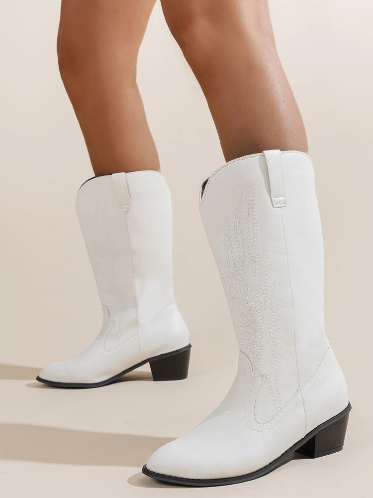 Drune Cowboy-Stiefel | Hochwertige Damenstiefel mit Boho-Print