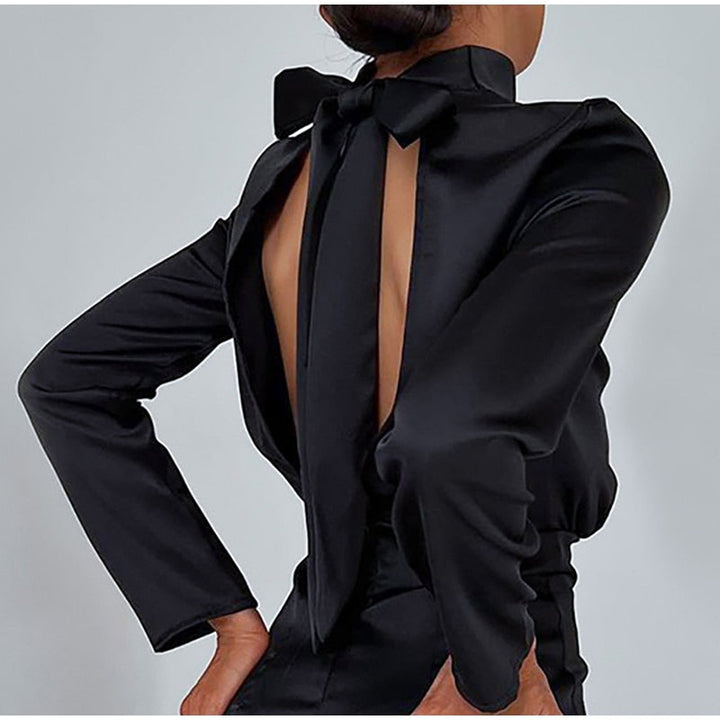 Drune | Elegantes Rollkragenkleid mit Raffung