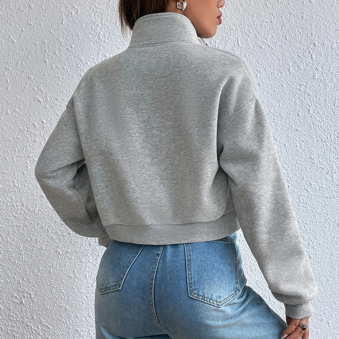 Drune | Bequeme Langärmelige Gekürzte Jacke mit Taschen
