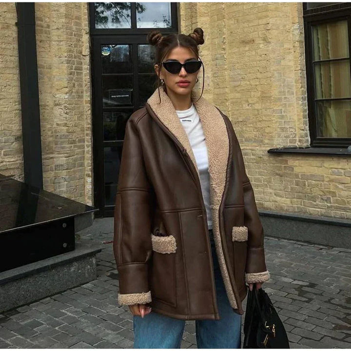 Drune | Winterlederjacke mit Fell