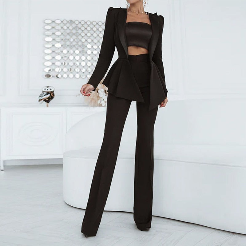 Drune | Blazer Satz Weiß Und Schwarz