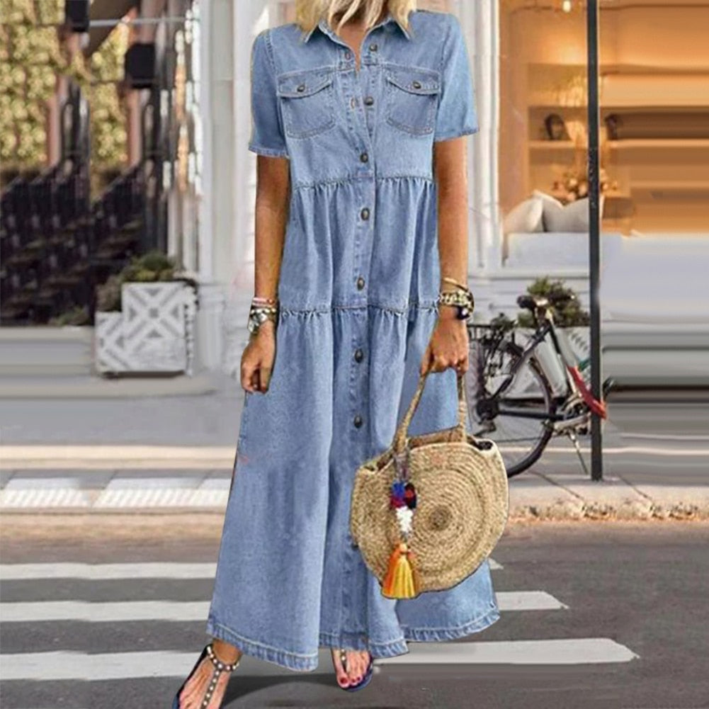 Drune | Stilvolles Denim Kleid