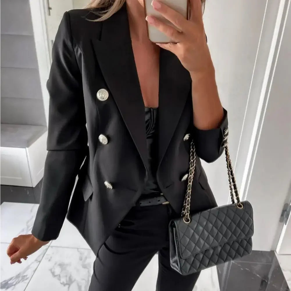 Drune | Eleganter Blazer mit Metallknopf