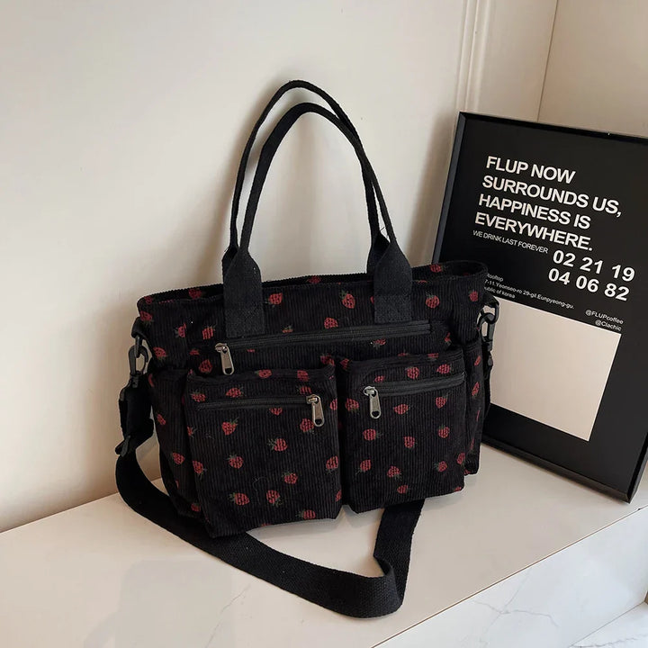 Drune | Erdbeer Cordtasche