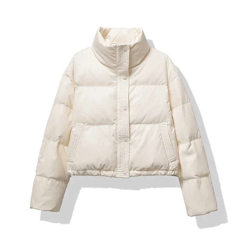 Drune | Pufferjacke mit Stehkragen und Kurzem Steppdesign