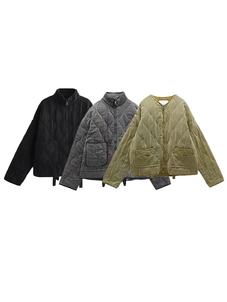 Drune | Oversized Vintage Gepolsterte Damenjacke