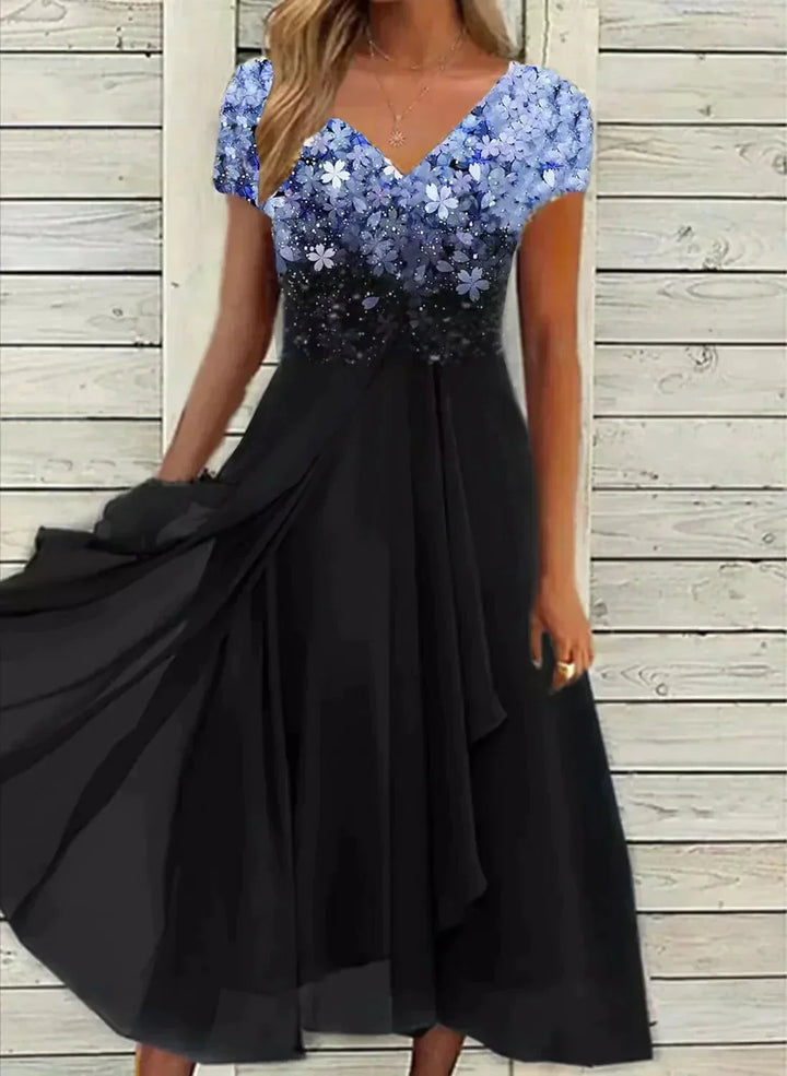 Drune Chiffon-Partykleid