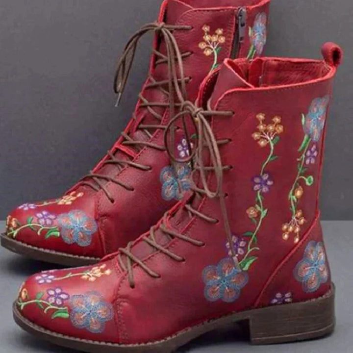 Drune | Ethnisch bestickte Retro Stiefel