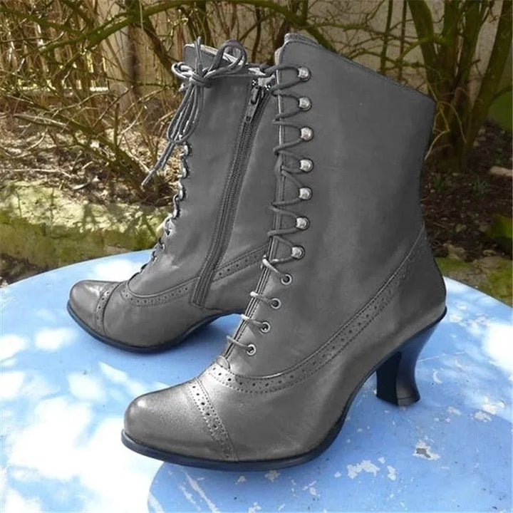 Drune | Viktorianische Schnürstiefel mit Absatz
