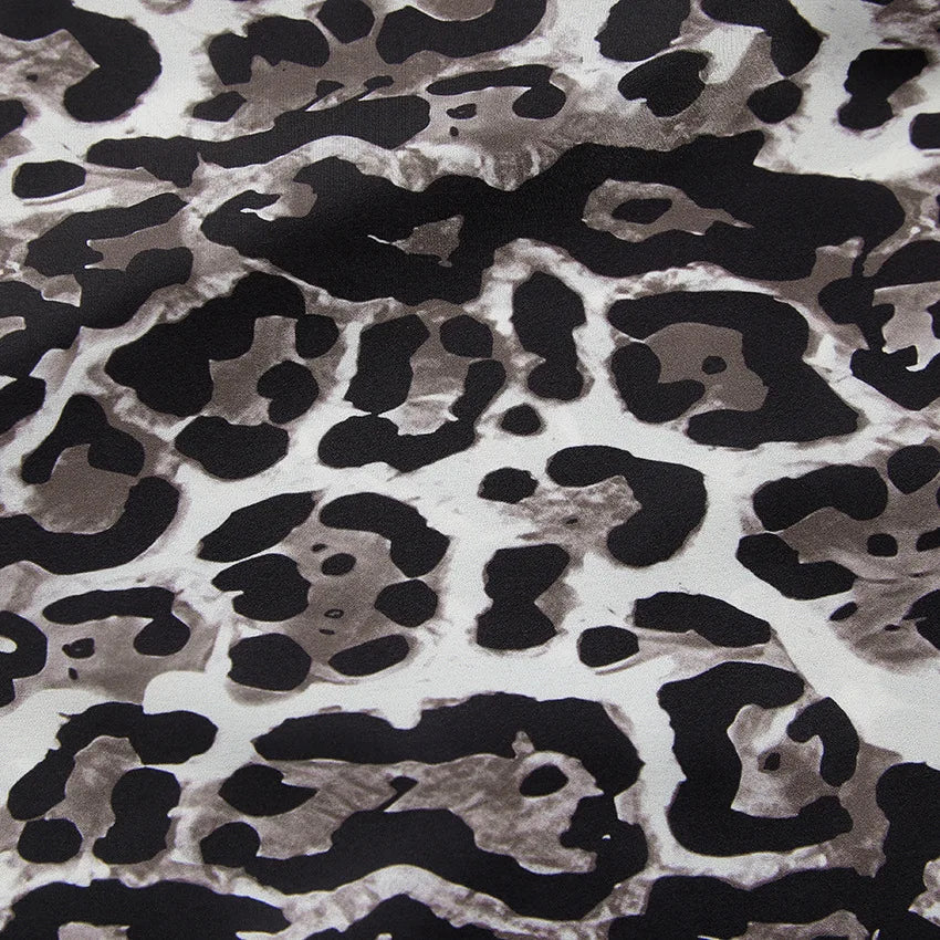 Drune | Weite Hose mit Leopardenmuster