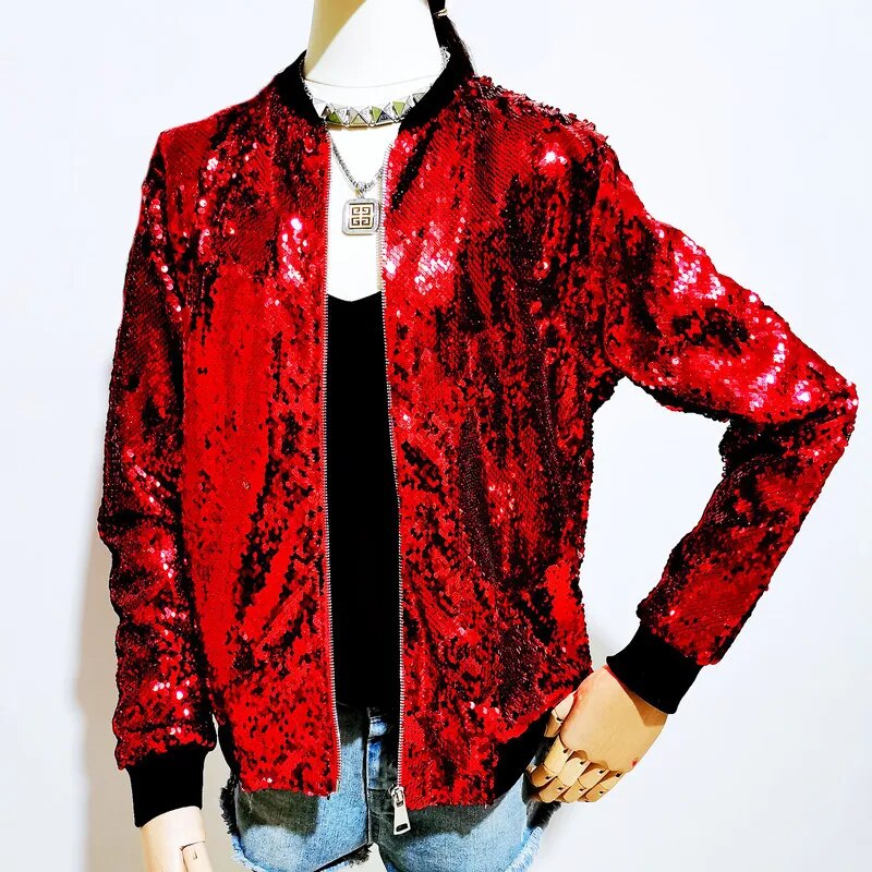 Drune | Bomberjacke mit Pailletten