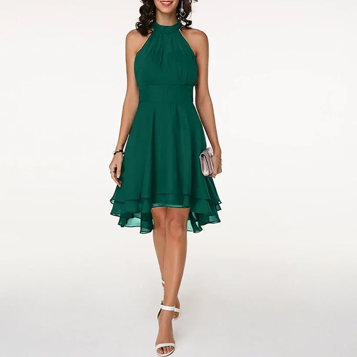 stilvolles kleid mit charmanten rüschen