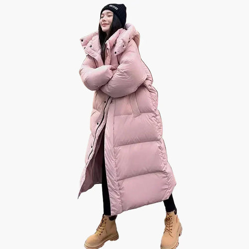 Drune | Lange Pufferjacke mit Kapuze - Entspannter Wintermantel für Alltag und Outdoor