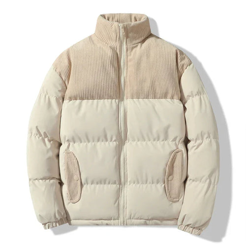 Drune | Unisex gesteppte Jacke mit Details aus kordeligem Samt Aiden