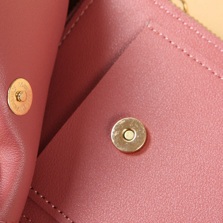Drune | Leder Smartphone Clutch Damen Handtasche mit Touchscreen-Fenster