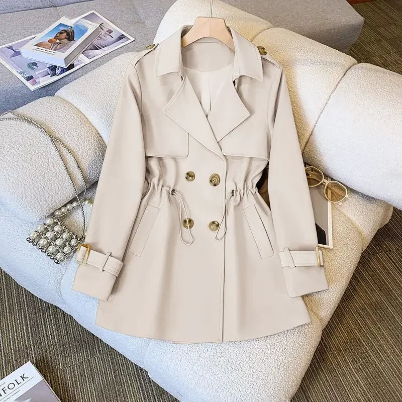 Drune | Eleganter, Mittellanger Trenchcoat Für Damen