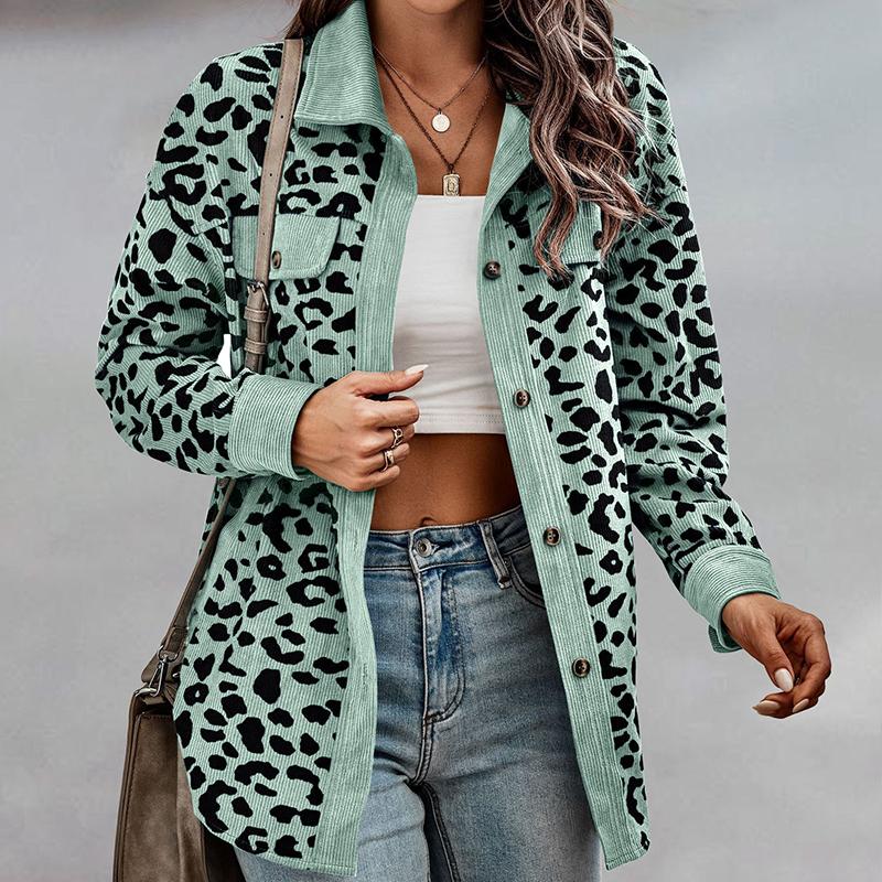 Drune | Gemusterte Luipaard Jacke Stil