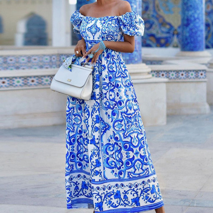 Drune - Elegantes Retro Maxikleid