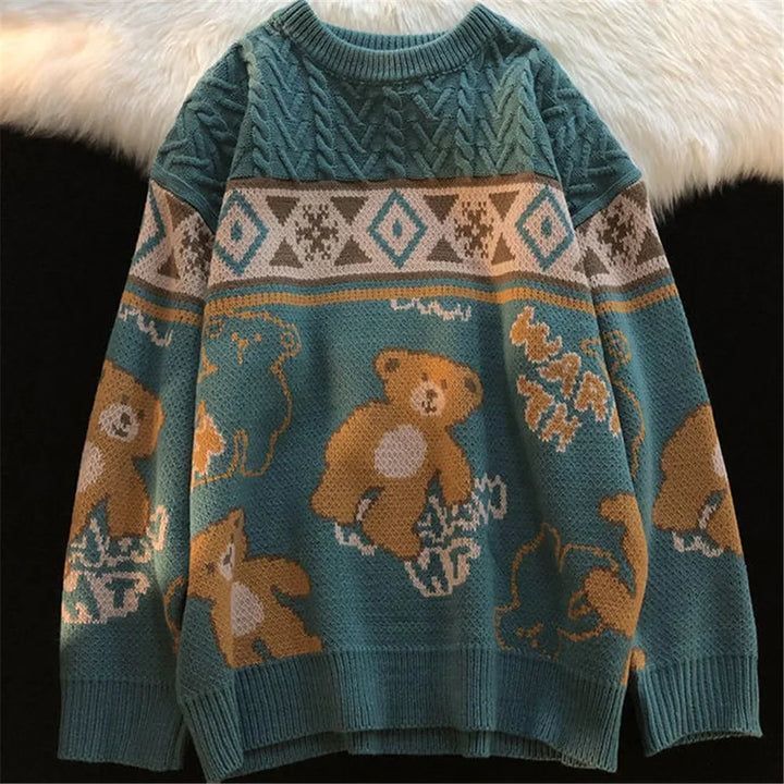 Drune - Hässlicher Weihnachtspulli - Niedlicher Bärenpullover für Paare