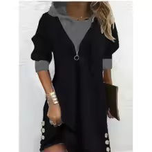 Drune | Kapuzenkleid Regular Fit – Bequem und lässig für den Alltag