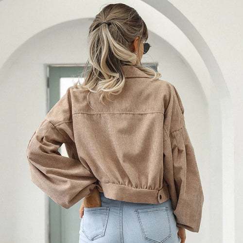 Drune | Kurze, Warme und Weiche Cordjacke für Damen