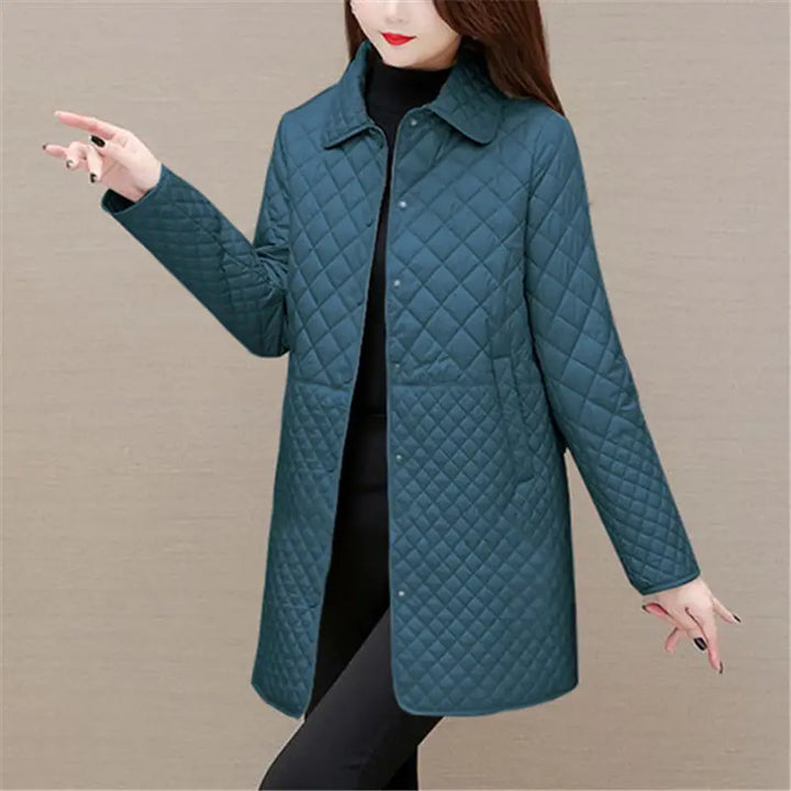 Drune | Gestepptes Jacket - Umklappkragen mit Knopfleiste