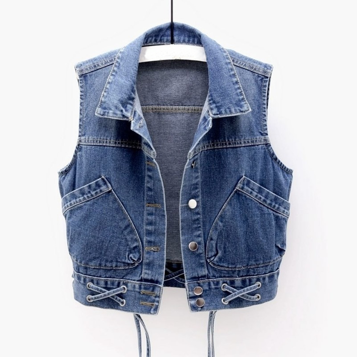 Drune - Klassische Denim Jeansweste