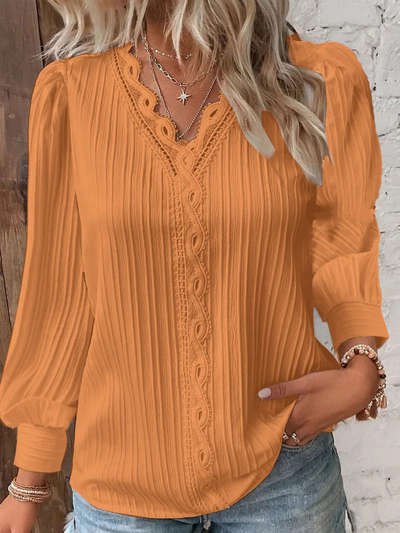 Drune - Elegante Texturbluse