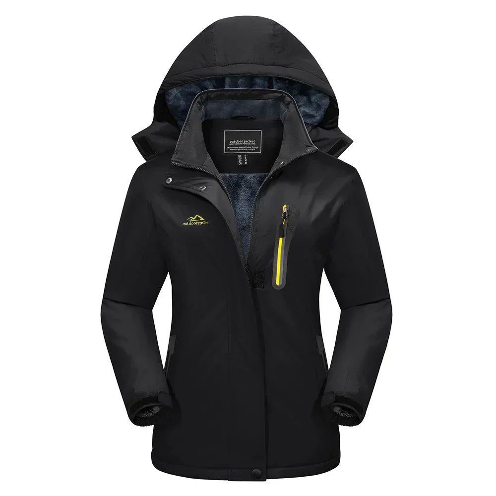 Drune | Damen Schneeski-Jacke mit Hoodie-Stil
