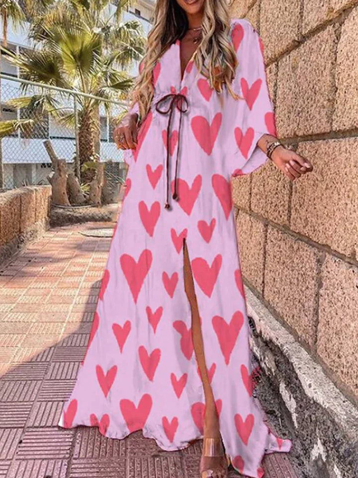 Drune | Elegantes bedrucktes Kleid für den Strand