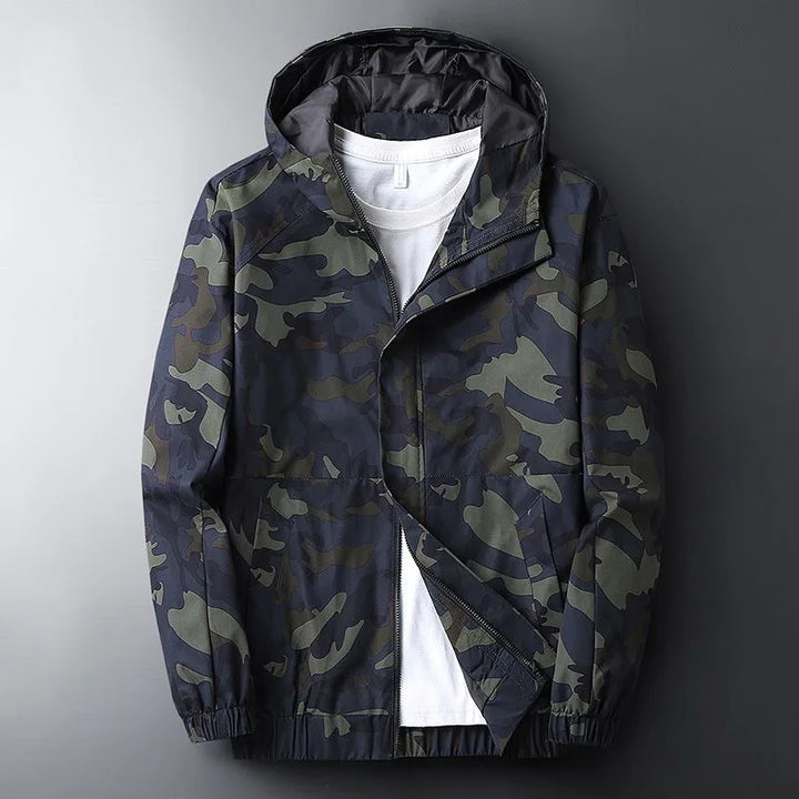 Drune | Herren Camouflage Kapuzenjacke - Lässig