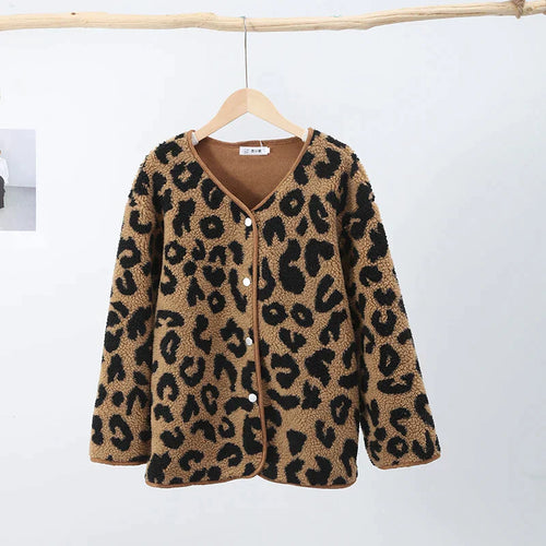 Drune | Strickjacke Damen mit Leopardenmuster