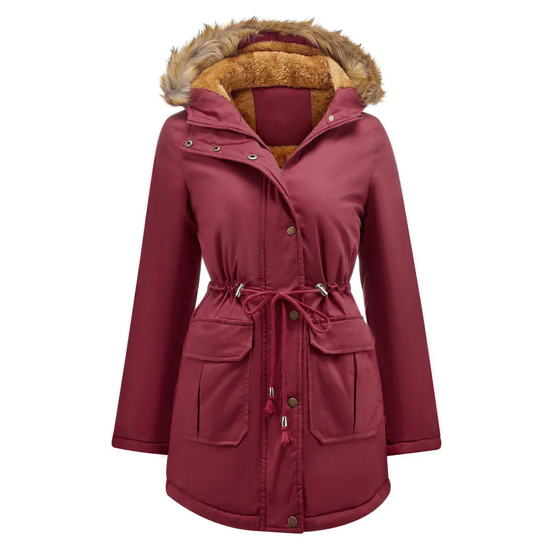 Drune - Lange Parka mit Pelz