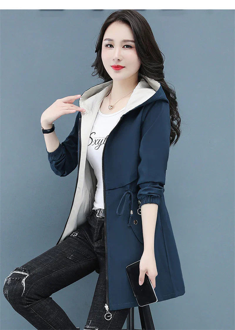 Drune | lange windbreaker-jacke