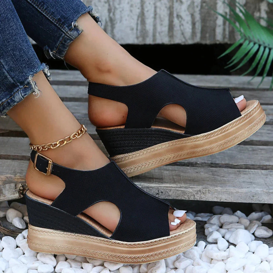 Drune | Orthopädische Keil Sandalen für Den Sommer
