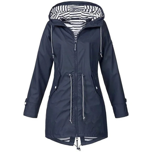 Drune | Regenjacke wasserdicht mit Kapuze, atmungsaktiv, Parka für Outdoor