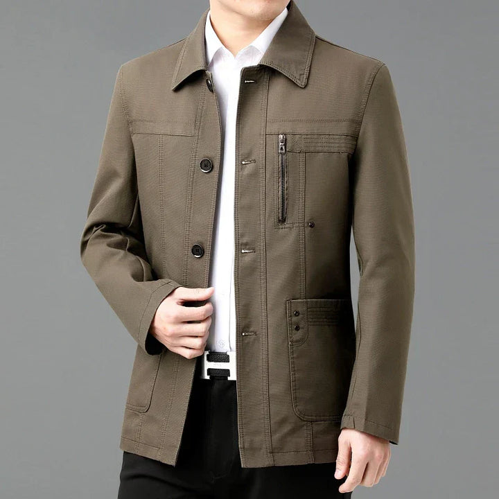 Drune | Baumwolljacke mit bedrucktem Innenfutter - Jens