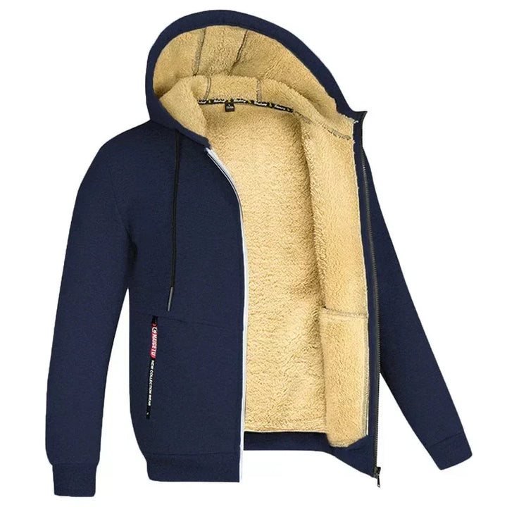 Drune | Warme Winterjacke für Männer mit Kapuze Bequeme Outdoorjacke