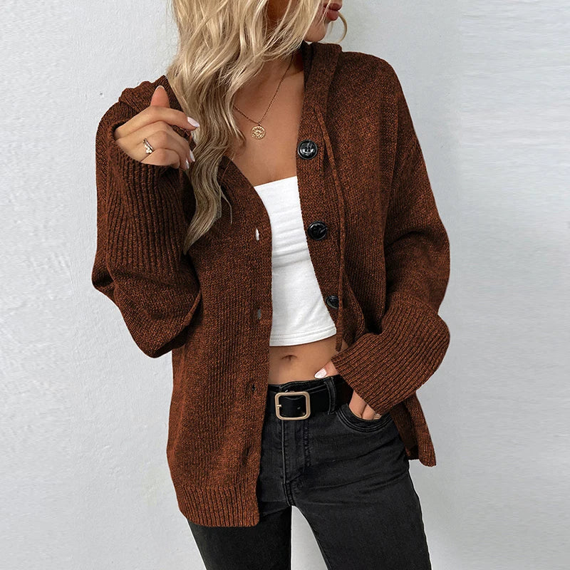 Drune | Strickjacke mit Kapuze