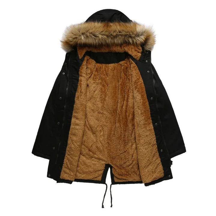 Drune - Lange Parka mit Pelz